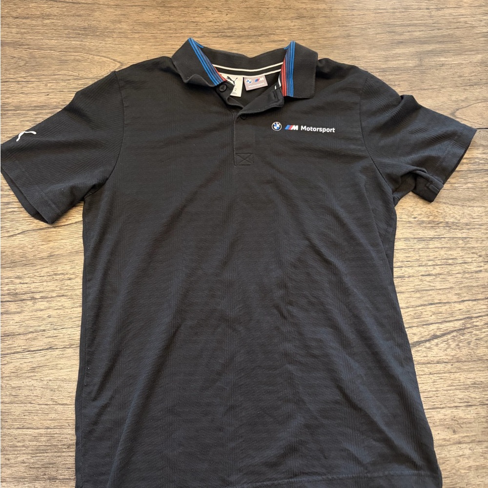 Puma Black Polo with Motorsport Accents